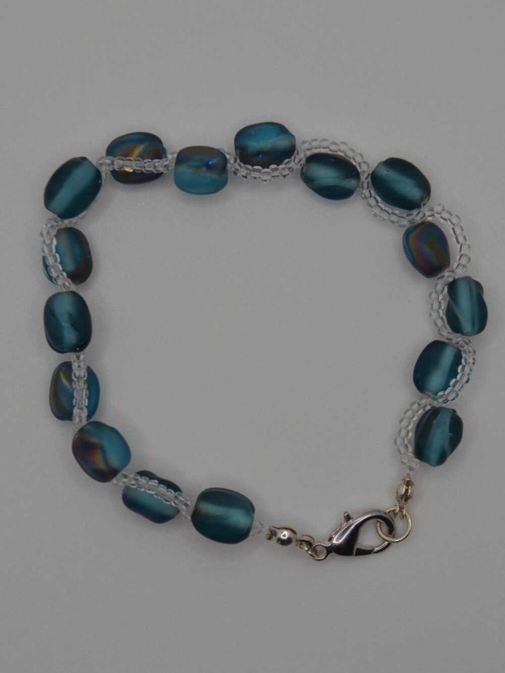 Blue twist Beaded Bracelet